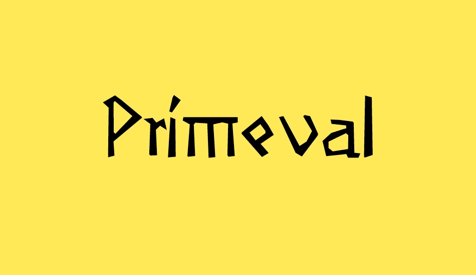 Primeval font big