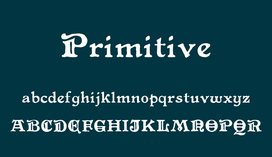 Primitive font