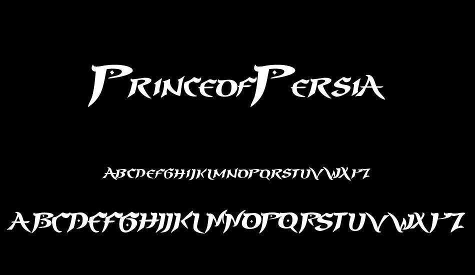 PrinceofPersia font