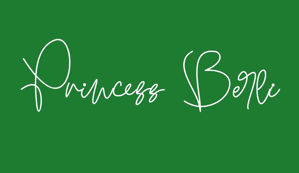 Princess Berlianty font big