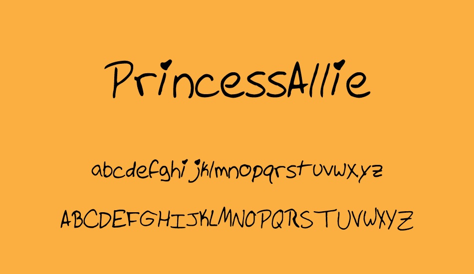 PrincessAllie font