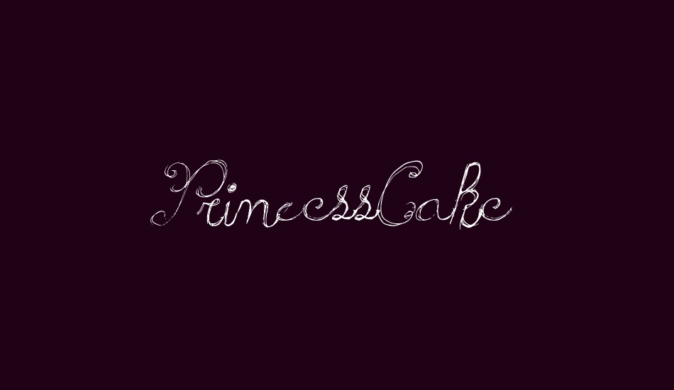 PrincessCake font big