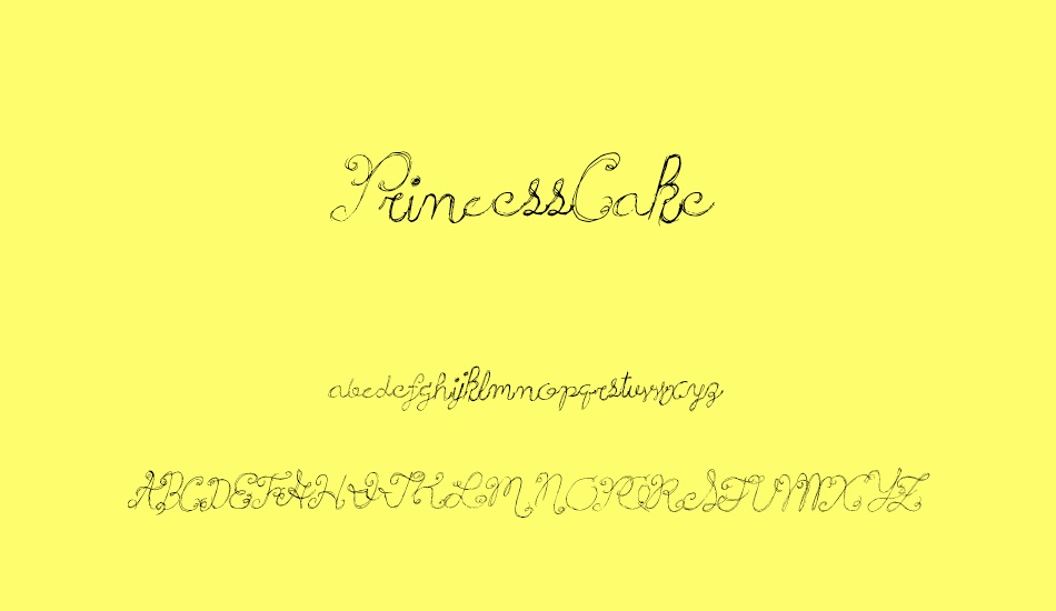 PrincessCake font