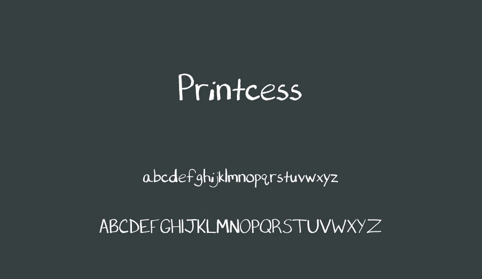 Printcess font