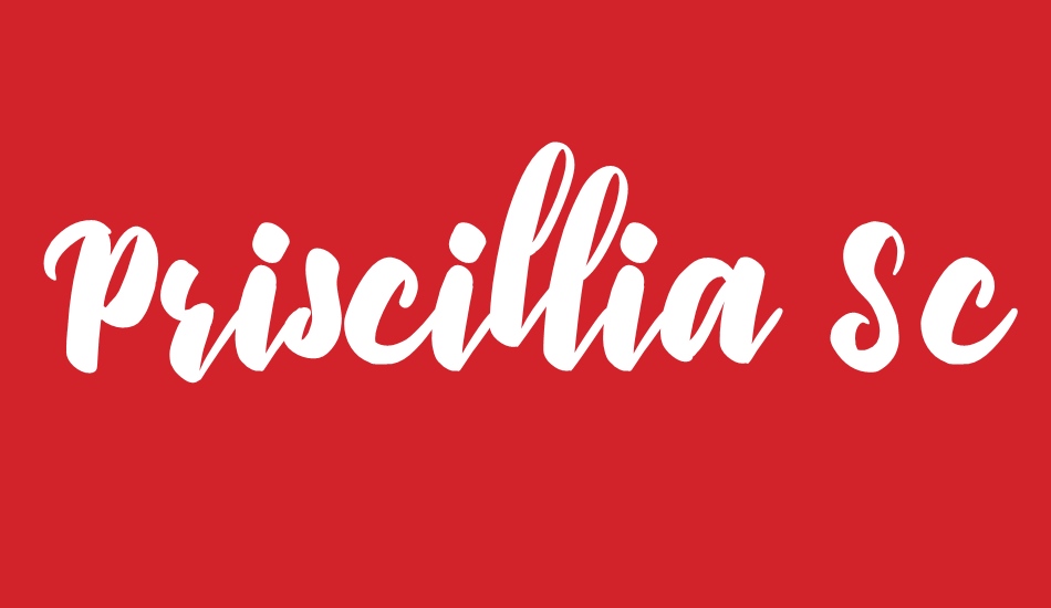 Priscillia Script font big