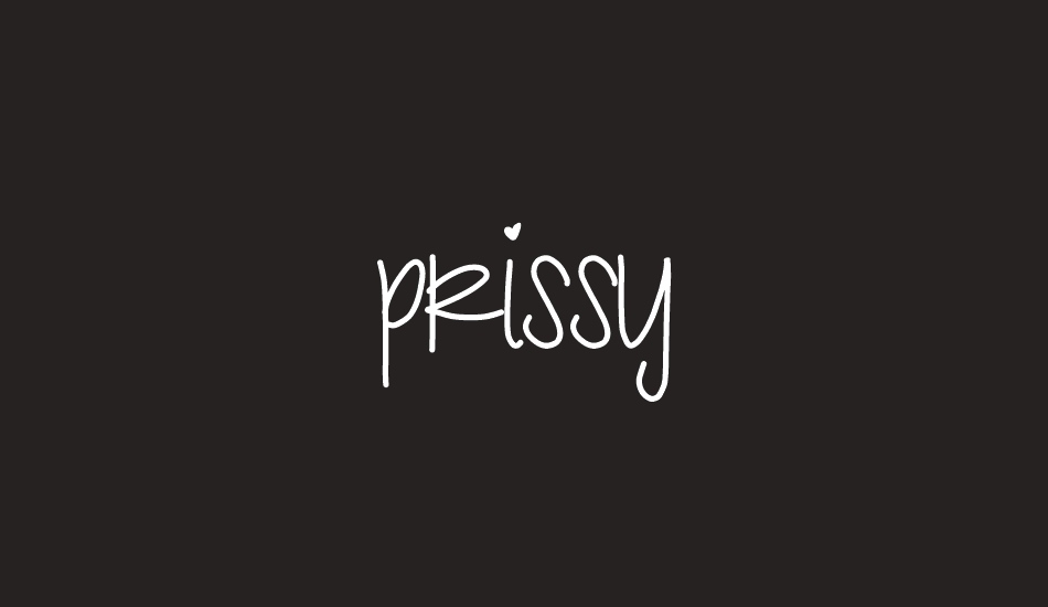 prissy font big