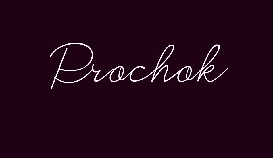 Prochok font big