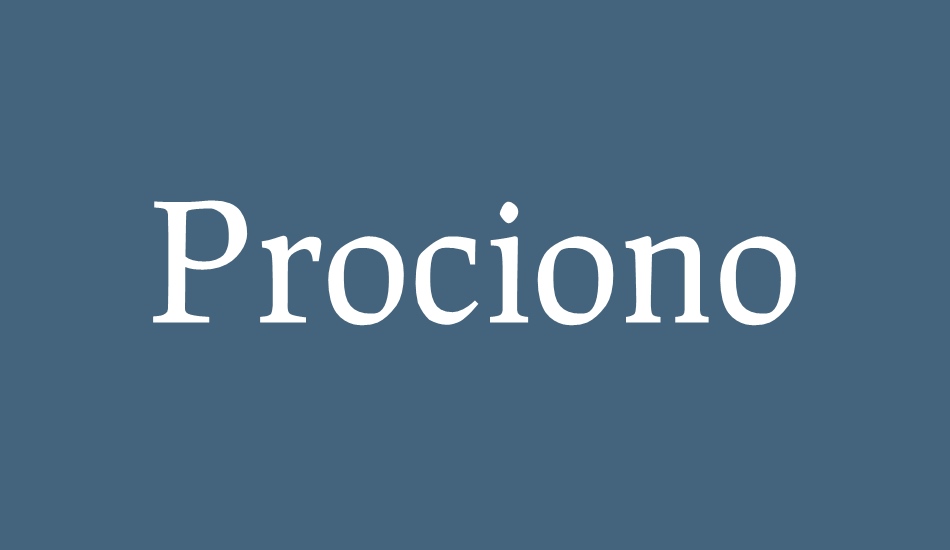 Prociono font big