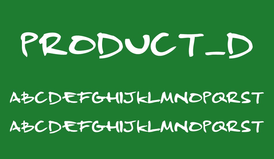 Product_Design font