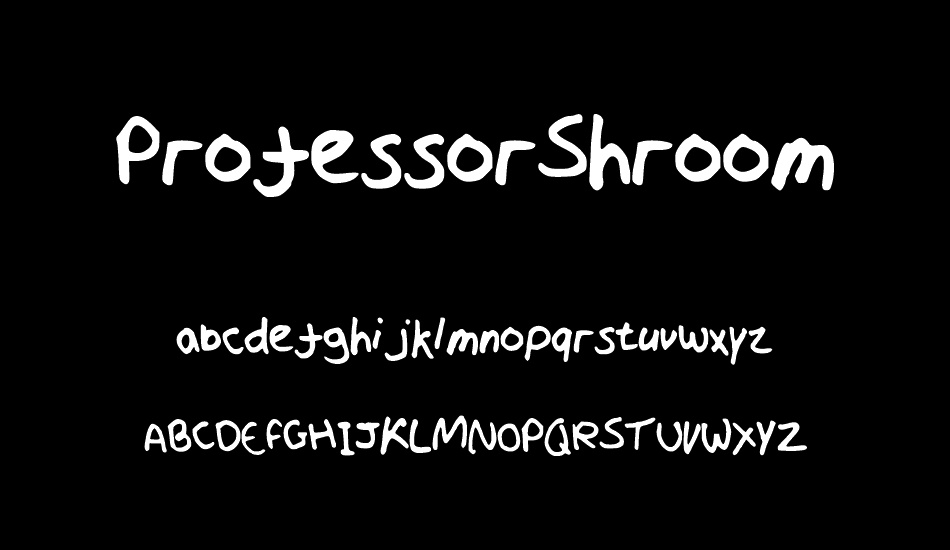 ProfessorShroom font