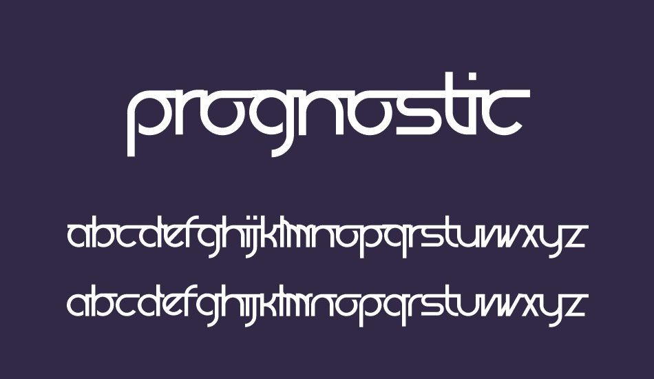 Prognostic font