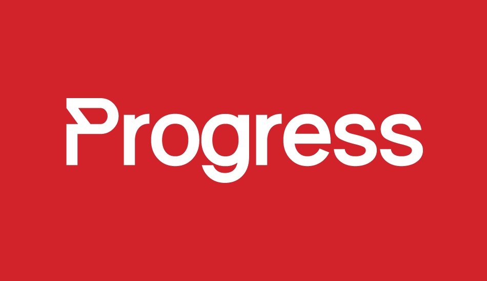 Progress font big