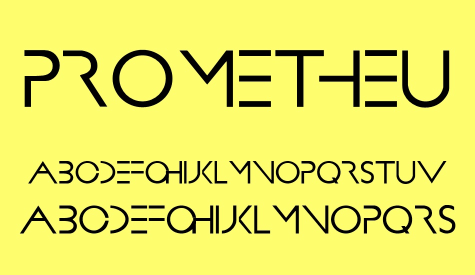 PROMETHEUS font