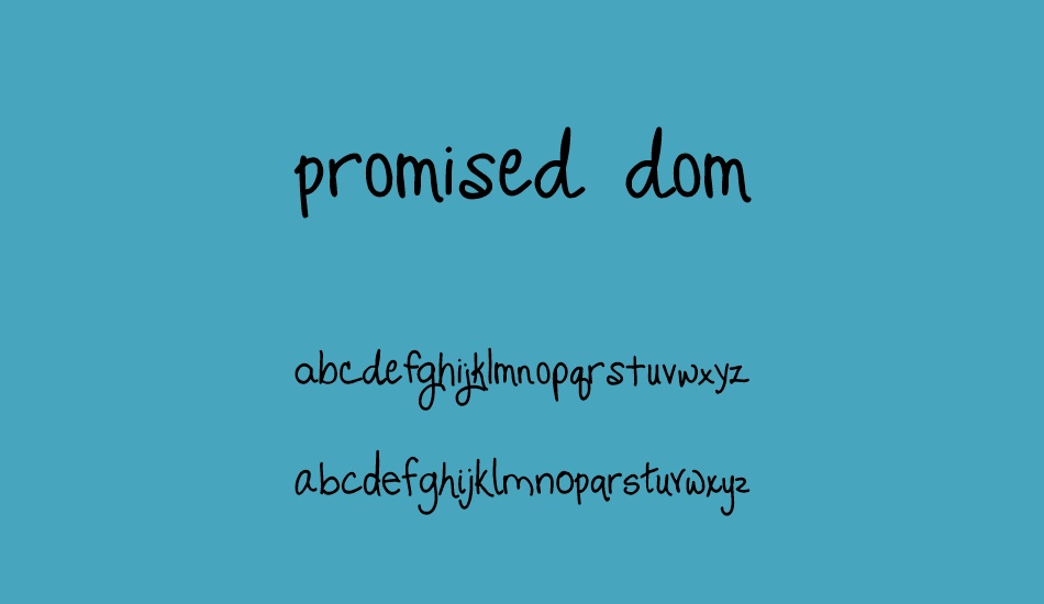 Promised Freedom font