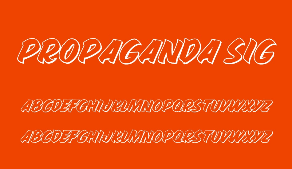 PROPAGANDA SIGHT SHADOW PERSONA font