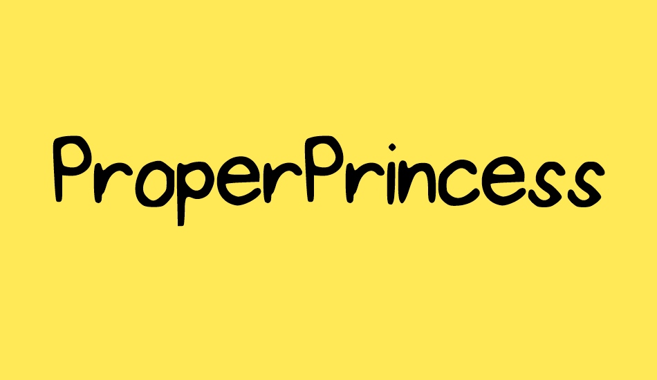 ProperPrincess font big