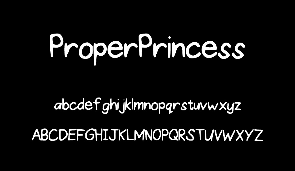 ProperPrincess font