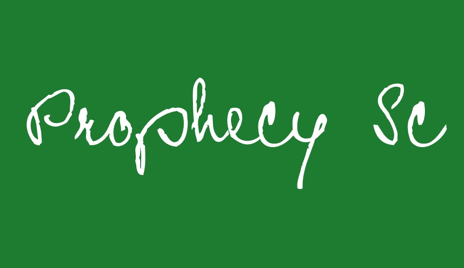 Prophecy Script font big