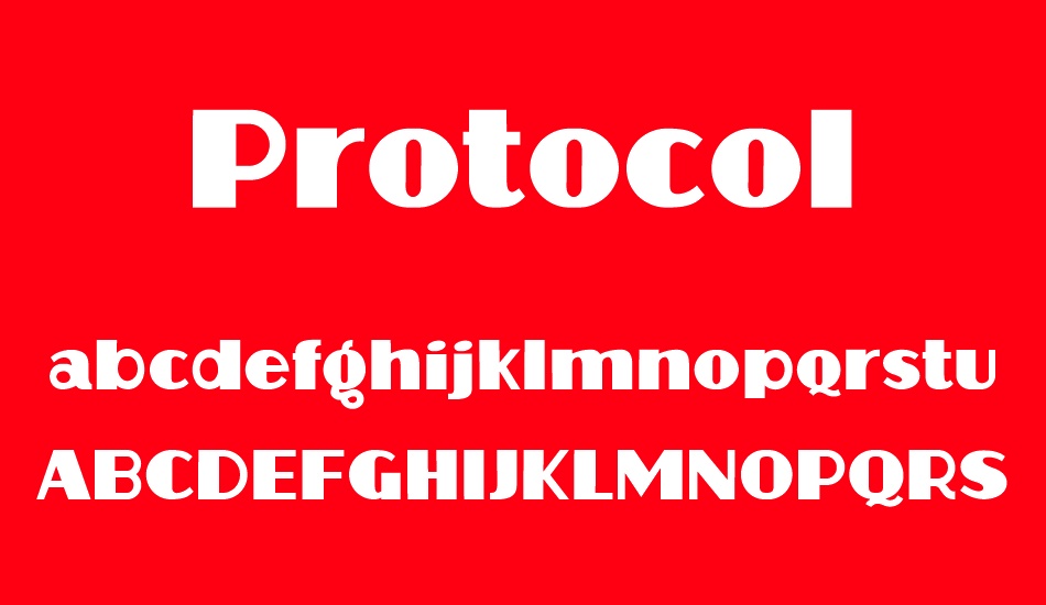 Protocol font