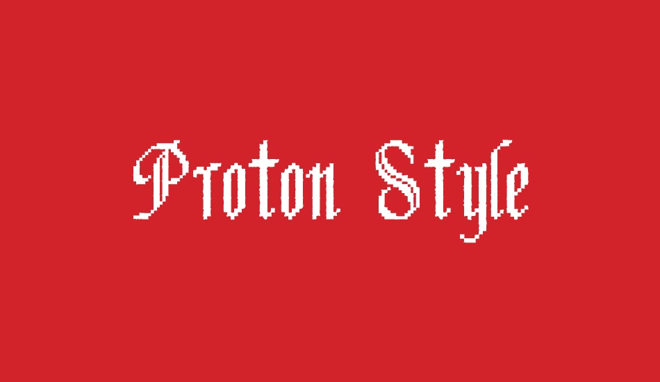 Proton Style font big