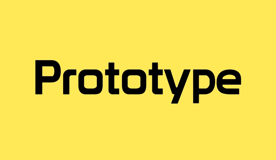 Prototype font big