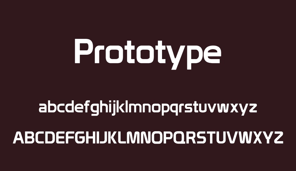 Prototype font