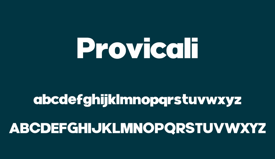 Provicali font