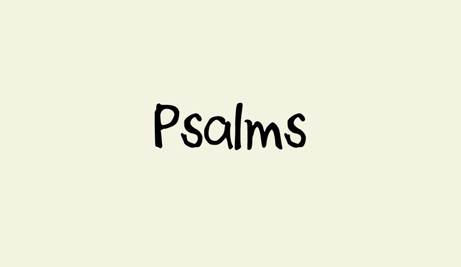 Psalms font big