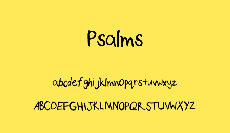 Psalms font