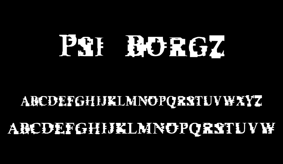 Psi Borgz font