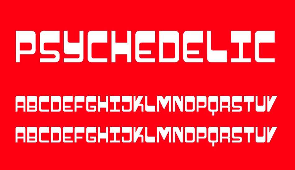 Psychedelic font