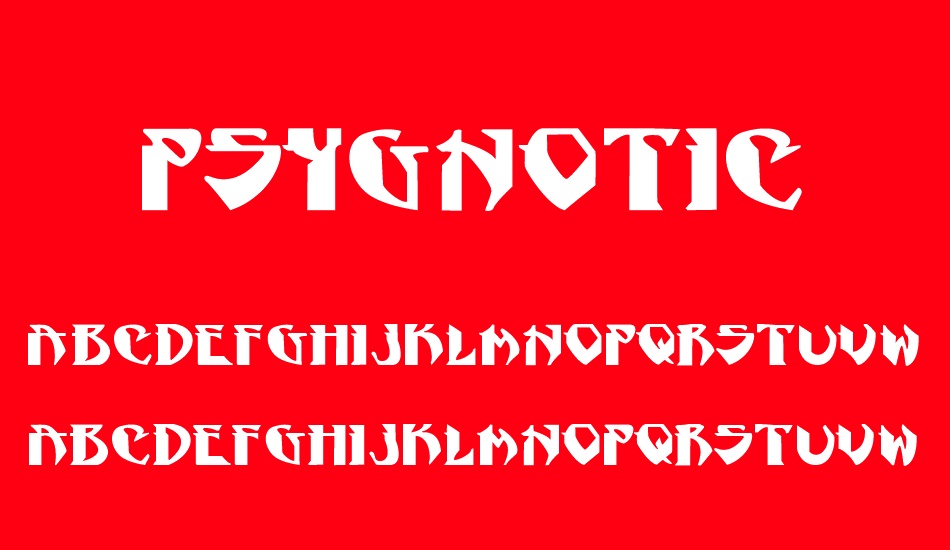 Psygnotic font