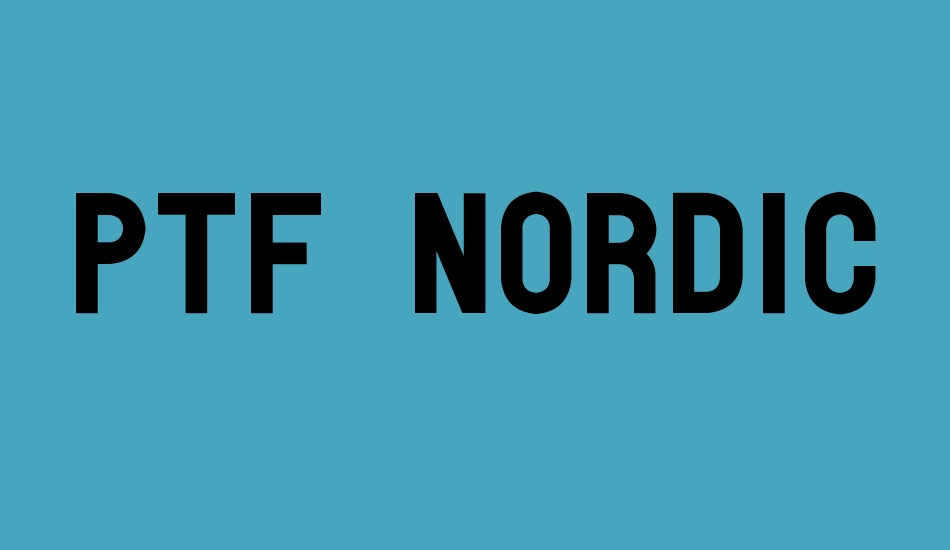 PTF NORDIC Std font big