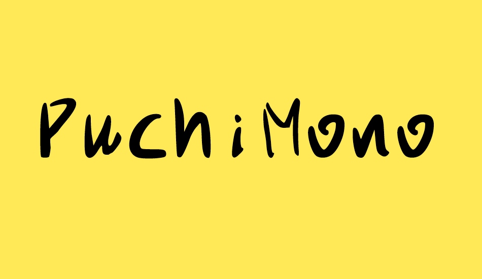 PuchiMono font big