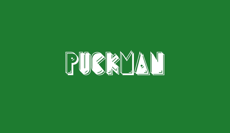 PuckMan font big