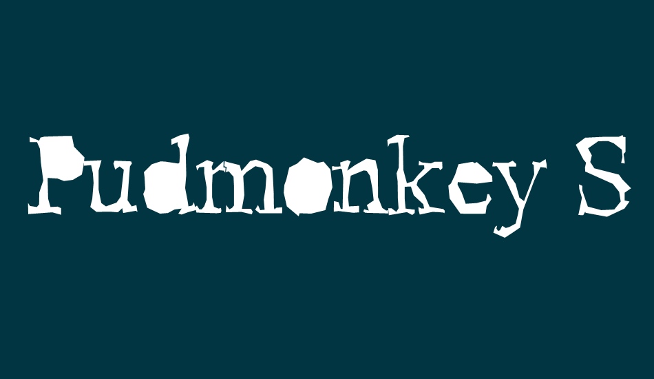 Pudmonkey ShrapnelFree font big