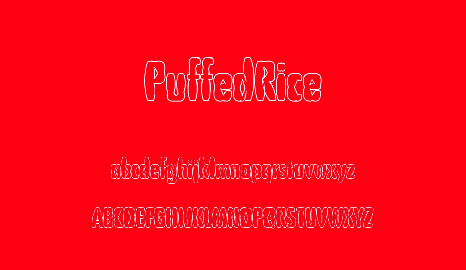 PuffedRice font