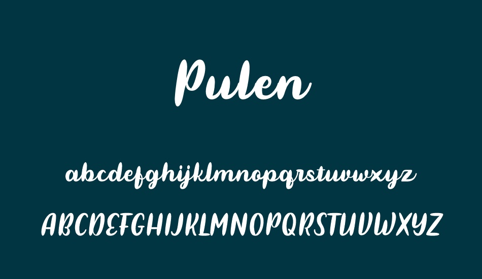 Pulen font