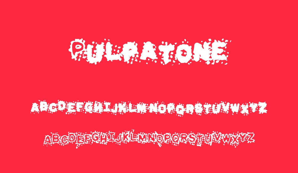 Pulpatone font