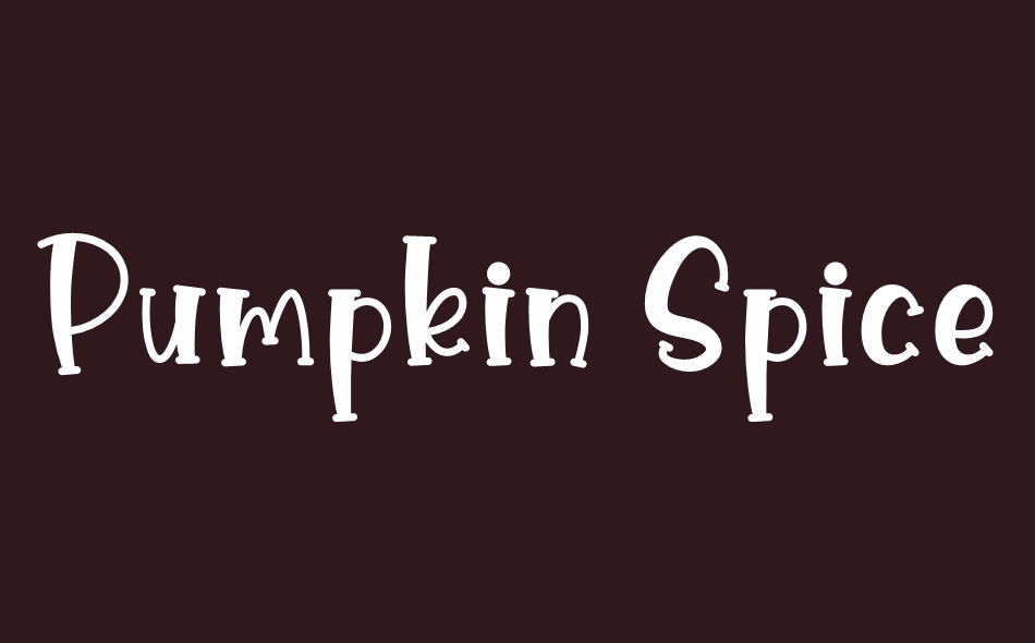 Pumpkin Spice free font