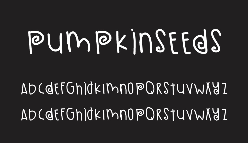 PumpkinSeeds font