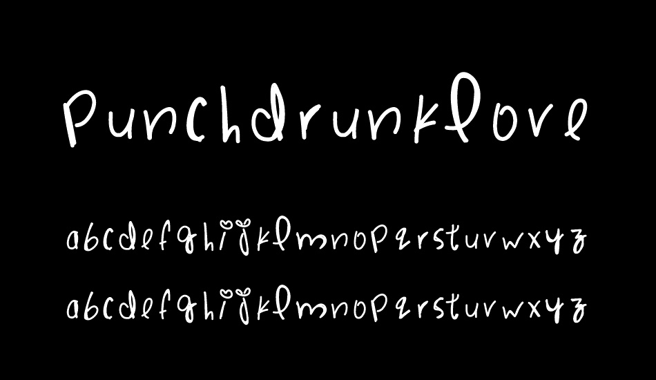 PunchDrunkLove font