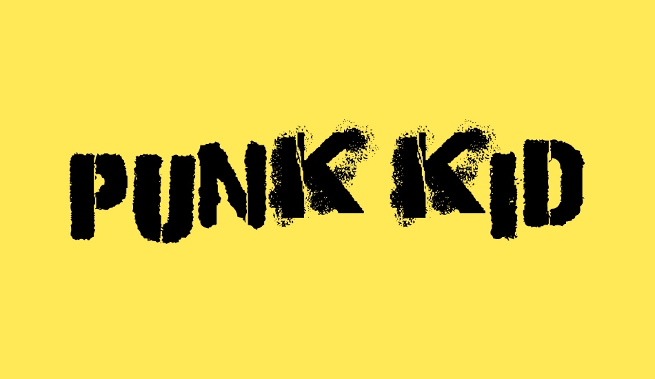 Punk Kid font big