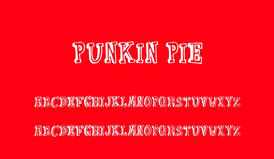 Punkin Pie font