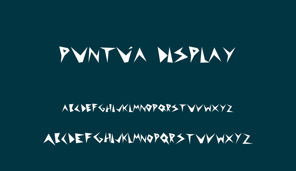 puntúa display font