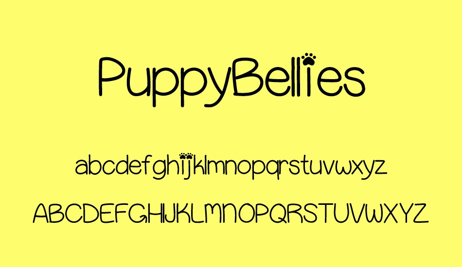 PuppyBellies font