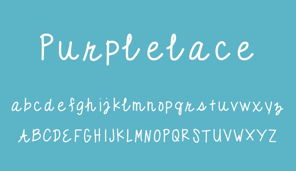 Purplelace font