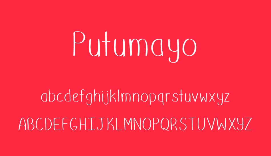 Putumayo font