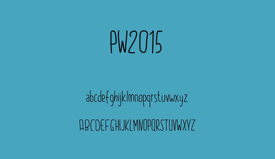 PW2015 font