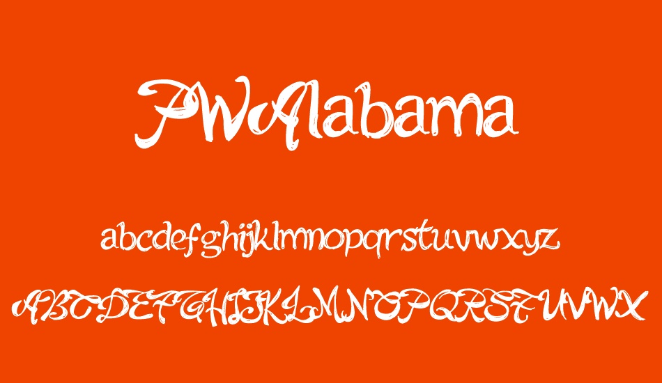 PWAlabama font